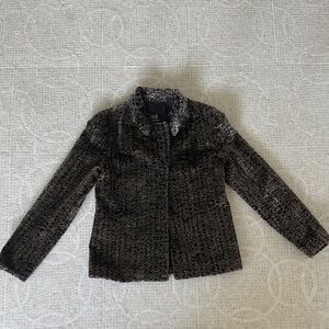 Anna Sui Vintage Velvet Leopard Jacket